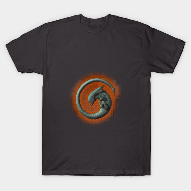 Alien on Board - Warm T-Shirt by adam@adamdorman.com